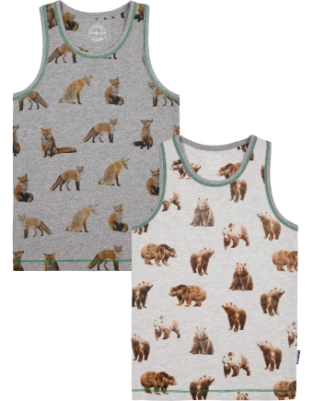 2-Pack Tanktop Bear Fox