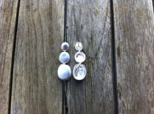 Boucles d'oreilles en argent grandes